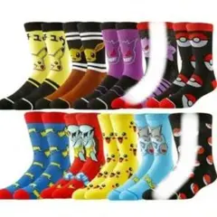 ポケモン ハイソックス 靴下 ピカチュウ ゼニガメ 3足セット ゲンガー