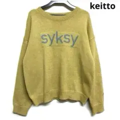 keitteニット、季節のロゴ入りニット