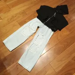 ANAP　Girl　М　ダメージパンツ　パーカー