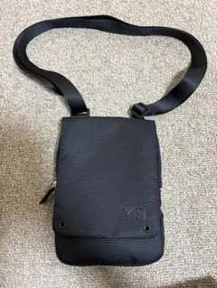 最終値／Y-3 ブラック ショルダーバッグ(値引き不可)