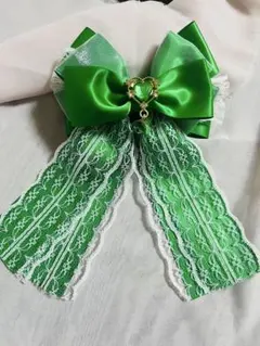 推し活　推し色リボンバッグチャーム