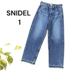 SNIDEL ハイウエスト　クロップドデニム　SWFP225136