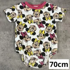 ディズニー　ミニー　ロンパース　半袖　70cm