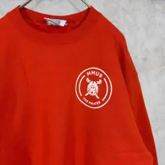 胸ロゴ【Champion】 ワンポイント 古着 スウェット S オレンジ