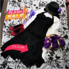 O-05 最終お値下げ実施中!!～胸元がキュート♪ホルターネックのロングワンピ