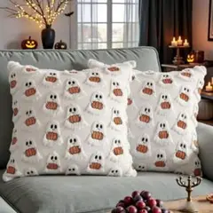 ハロウィン ゴースト パンプキン クッションカバー 1枚