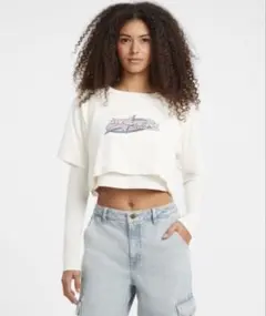 guess tシャツ GUESS JEANS レイヤードTシャツ レディースのサムネイル