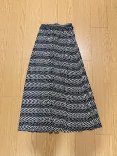 AZUL by moussy ロングスカート M モノトーン ウエストゴムのサムネイル