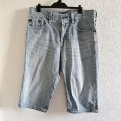 EDWIN エドウィン デニムハーフパンツ メンズ30 ライトブルー 綿100%