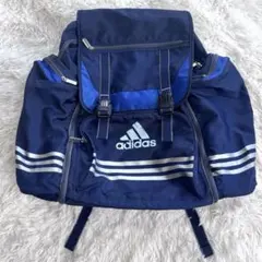adidas アディダス　大容量リュック　修学旅行　林間学校 ブルー　小、中学生のサムネイル
