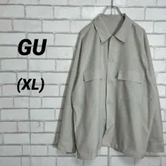 大きいサイズ　GU ジーユー　ドライオーバーシャツCPOシャツ　ゆるだぼ　XL