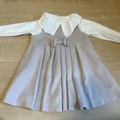 薄紫 リボン付き ワンピース 95cmのサムネイル