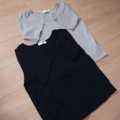 Discoat 半袖リブTシャツ 2枚セットのサムネイル