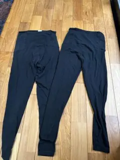 ユニクロ　マタニティパンツ ブラック M 2点セット
