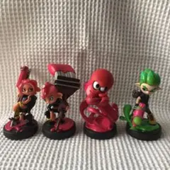 スプラトゥーン2 アミーボ 4体　amiibo ひれおくん　splatoon