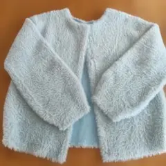 【大人気】美品✨PLST フェザーヤーン2WAYカーディガン Mサイズ水色