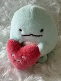 すみっコぐらし　てのり　しろくまのてづくりぬいぐるみ　とかげ　ハート　希少