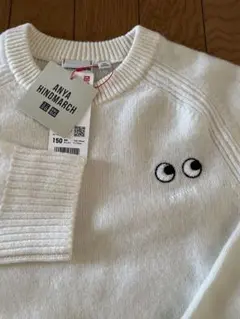 ユニクロxアニヤハインドマーチセーター150白