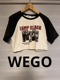 WEGO ラグランTシャツ LAMP BLACK Mサイズ