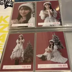 守屋麗奈　櫻坂46 生写真　2025年サンタ衣装 コンプ
