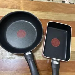 T-fal 赤 フライパン・スクエアパンセット