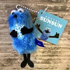 パペットスンスン ぬいぐるみマスコットsnow ver. 雪の結晶