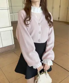 キラキラボタンカーディガン【ZOZOTOWN限定アイテム】