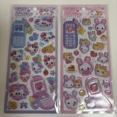 平成はっぴーフォンステッカー フワフワらびちゃん まじかるみゅーちゃん【正規品】