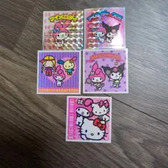 サンリオキャラクターズマン シール マイメロディ＆クロミ 2種+他シリーズ3種