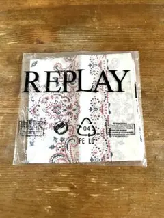 新品未使用　REPLAY ペイズリー柄 ハンカチ&バンダナ