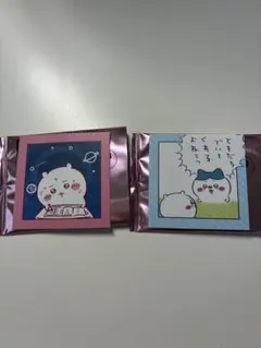 ちいかわ わっふれーむ3 シール ステッカー　ちいかわ ハチワレ2枚セット