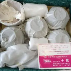 TOKURA 黒赤 花模様 汁椀5と犬の置物3のセット