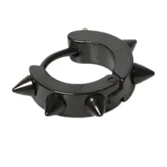 ピアス ブラック 黒 ロック 1個 岩 パンク メンズ #C518-1