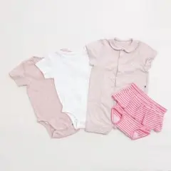 プチバトー　H&M ロンパース・カバーオール・ブルマ　4点セット 60〜70