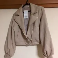 週末SALE）MAJESTIC LEGON ベージュ ライダースジャケット S