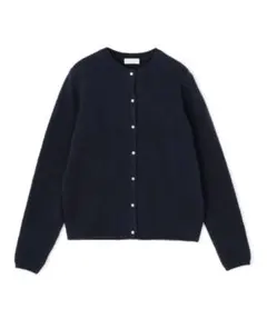 新品ネイビー クルーネック カーディガン