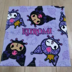クロミ ハンドタオル 1枚 新品 未使用 KUROMI ゼブラ ヒョウ バラ