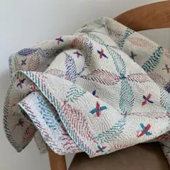 ⌘ kantha quilt ⌘ アンティーク　ヴィンテージ　カンタキルトのサムネイル