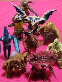 ウルトラマンゼアス、ナイス、ネオス、グレート怪獣ソフビ9体さセット