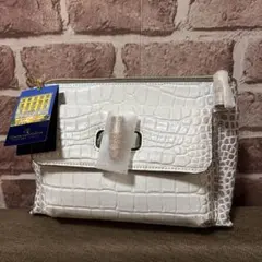 【新品未使用】モーダプリンチぺ　クロコ型押し　ハンドバッグ　ショルダーバッグ