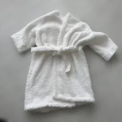 후드가 달린 아기 목욕 가운 화이트 60 70 80