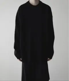 remer リメール ルーズウール混オーバーニット ブラック 黒 Mサイズ