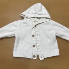 70-80ふわふわ白カーディガンアウター