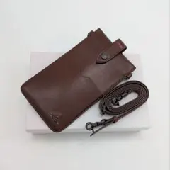 美品 ヴィヴィアンウエストウッド スマホポーチ ウエストポーチ ショルダー 茶