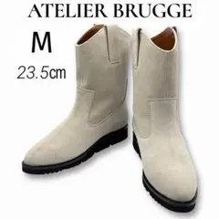 【極美品】ATELIER BRUGGE ショートブーツ ウエスタン スエード M