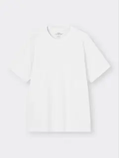 GU コットン クルーネック Tシャツ M ホワイト