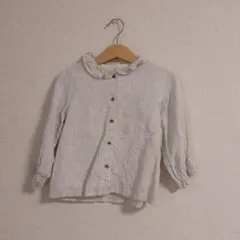 House of Paloma 3y ストライプ フリル付き襟 長袖シャツ