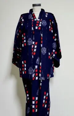 着物【アンサンブル】　新品未使用 楽天市場】【中古】 リサイクル着物 村山大島紬 アンサンブル