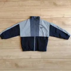 Reebok ナイロンジャケット グレー ブラック 120