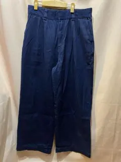 無印良品 デニム イージー ワイドパンツ　タック　プリーツ　レディース　XL